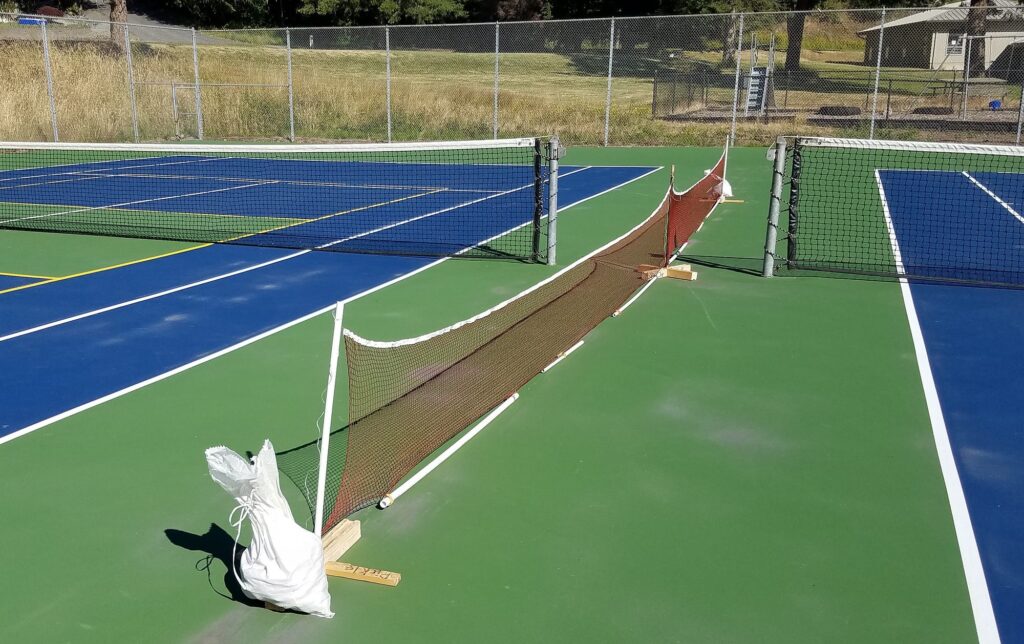 Homemade Pickleball Court Net System