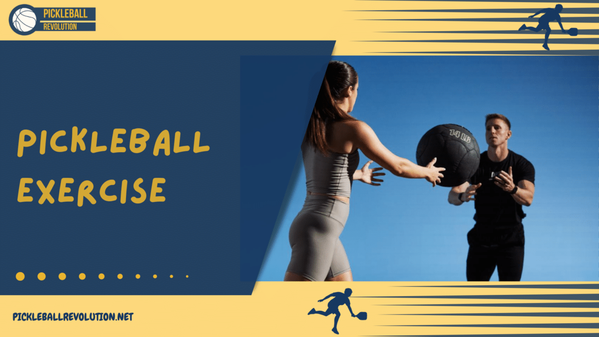 A view of a people doing pickleball exercise