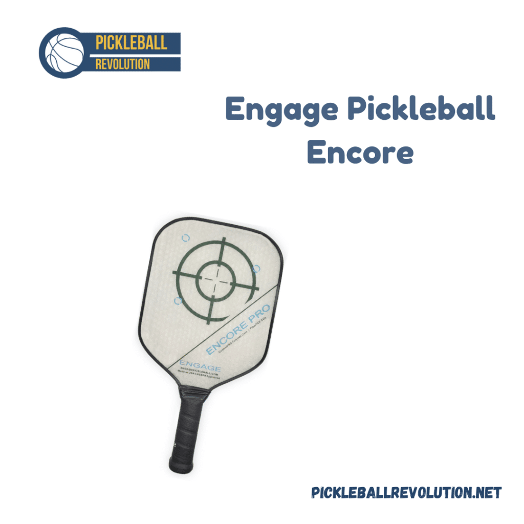 A view of the Engage Pickleball Encore paddle