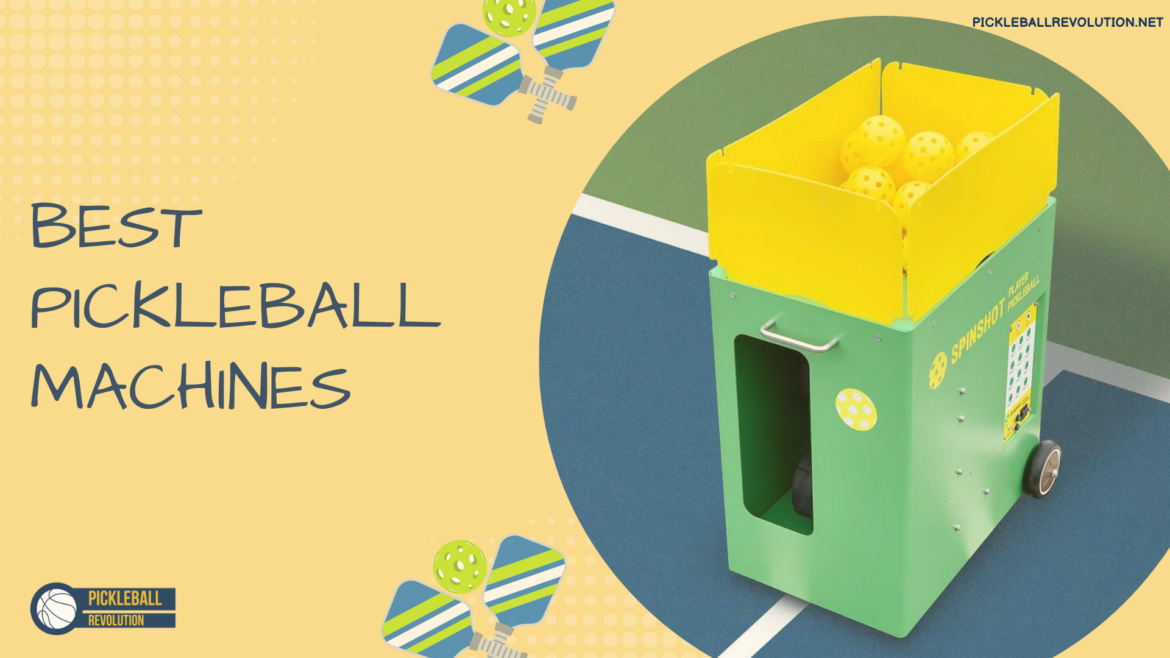 A view of a pickleball machine A view of a pickleball machine